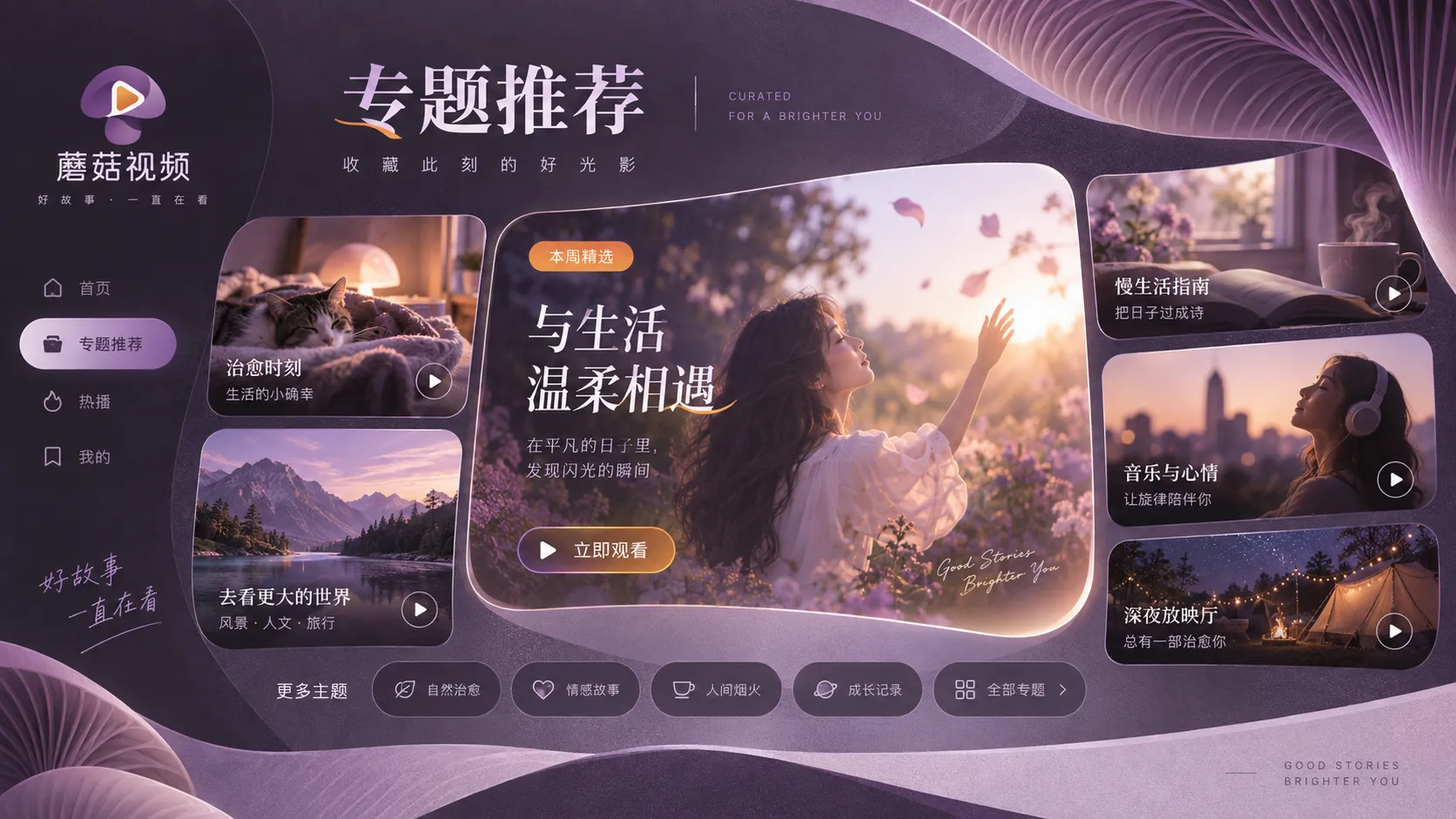 蘑菇视频主题片单整理